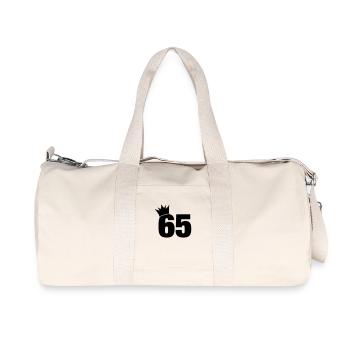 65_krone_f1 - Sac de sport en toile recyclée Stanley/Stella - blanc naturel - Devant