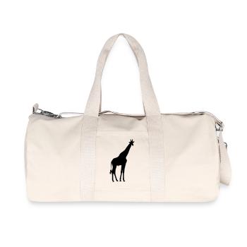 Giraffe - Recycelte Canvas-Sporttasche von Stanley/Stella - Naturweiß - Vorne