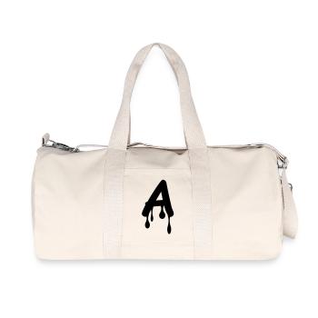 a_comic_graffiti - Sac de sport en toile recyclée Stanley/Stella - blanc naturel - Devant