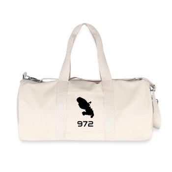 Martinique / 972 / Martiniquais / Martiniquaise - Sac de sport en toile recyclée Stanley/Stella - blanc naturel - Devant