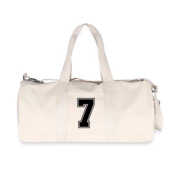 7 - Recycelte Canvas-Sporttasche von Stanley/Stella - Naturweiß - Vorne