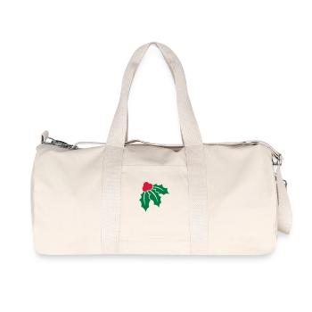 Weihnachtsstechpalme 2 - Recycelte Canvas-Sporttasche von Stanley/Stella - Naturweiß - Vorne