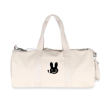 smoking bunny rabbit halloween - Recycled Canvas Sports Bag by Stanley/Stella - natural - Front