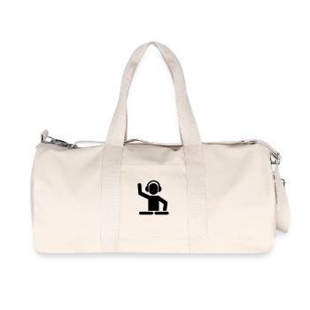 DJ - Sac de sport en toile recyclée Stanley/Stella - blanc naturel - Devant