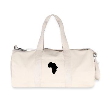 carte continent africain Afrique dessin Afro - Sac de sport en toile recyclée Stanley/Stella - blanc naturel - Devant