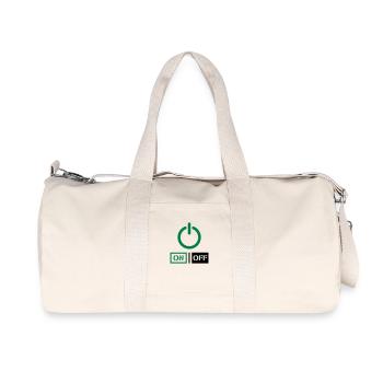 Sur hors alimentation Schalter Design - Sac de sport en toile recyclée Stanley/Stella - blanc naturel - Devant