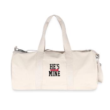 he_is_mine_1_f2 - Recycelte Canvas-Sporttasche von Stanley/Stella - Naturweiß - Vorne