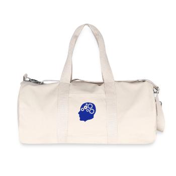 tete profile engrenage reflection 612 - Sac de sport en toile recyclée Stanley/Stella - blanc naturel - Devant