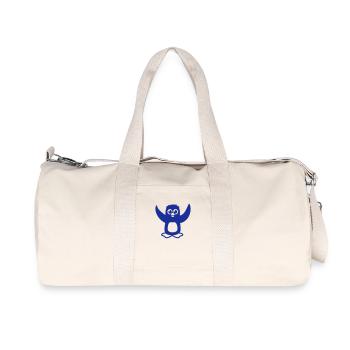 Pingouin mignon bébé enfant levant des ailes heureux - Sac de sport en toile recyclée Stanley/Stella - blanc naturel - Devant