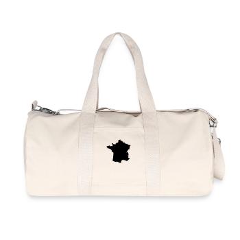 Frankreich - Recycelte Canvas-Sporttasche von Stanley/Stella - Naturweiß - Vorne