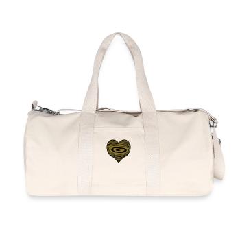 Wooden Heart - Recycled Canvas Sports Bag by Stanley/Stella - natural - Front