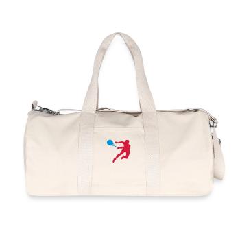 Le joueur de tennis - Sac de sport en toile recyclée Stanley/Stella - blanc naturel - Devant