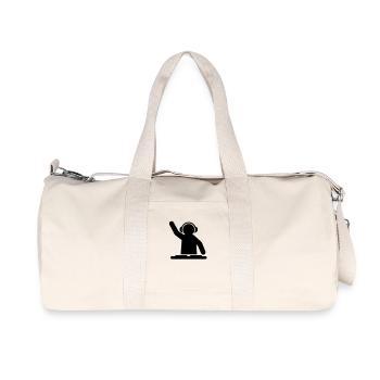 dj_vinyle___f1 - Recycelte Canvas-Sporttasche von Stanley/Stella - Naturweiß - Vorne