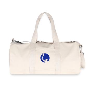 Baskische Pelota Puffer 2 logo - Recycelte Canvas-Sporttasche von Stanley/Stella - Naturweiß - Vorne
