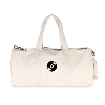 Schallplatte - Recycelte Canvas-Sporttasche von Stanley/Stella - Naturweiß - Vorne