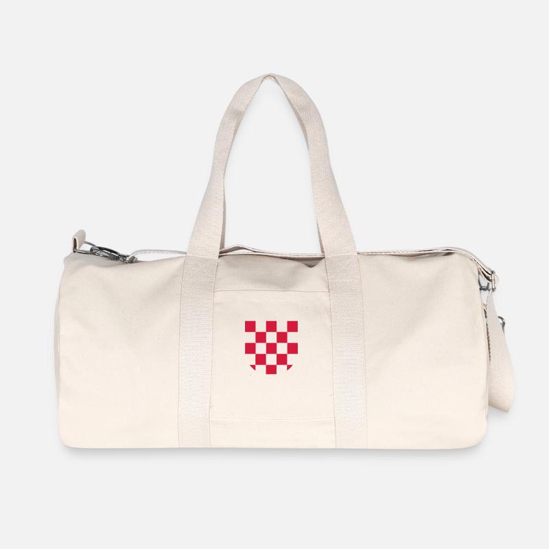 sahovnica - Recycelte Canvas-Sporttasche von Stanley/Stella - Naturweiß