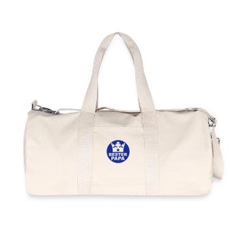 Bester Papa - Recycelte Canvas-Sporttasche von Stanley/Stella - Naturweiß - Vorne