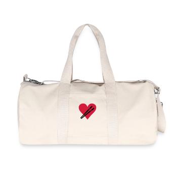 Love Stäbchen - Sushi - Recycelte Canvas-Sporttasche von Stanley/Stella - Naturweiß - Vorne
