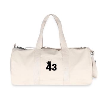 43_krone_f1 - Recycelte Canvas-Sporttasche von Stanley/Stella - Naturweiß - Vorne