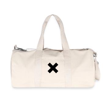 x - KREUZ - CROSS - X - Recycelte Canvas-Sporttasche von Stanley/Stella - Naturweiß - Vorne