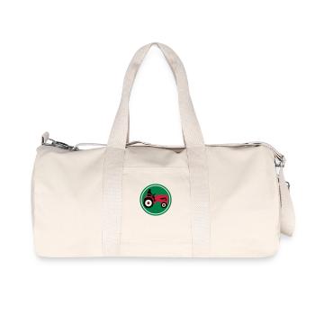 bauer_mit_traktor_032013_a_3c - Recycelte Canvas-Sporttasche von Stanley/Stella - Naturweiß - Vorne