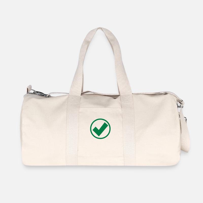 check - Recycelte Canvas-Sporttasche von Stanley/Stella - Naturweiß