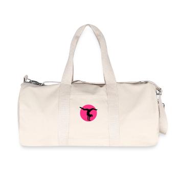 bodenturnen_f2 - Recycelte Canvas-Sporttasche von Stanley/Stella - Naturweiß - Vorne