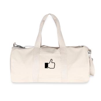 J'aime! (Pouce Levé) 1C - Sac de sport en toile recyclée Stanley/Stella - blanc naturel - Devant