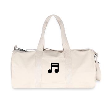 Musical note - Recycled Canvas Sports Bag by Stanley/Stella - natural - Front