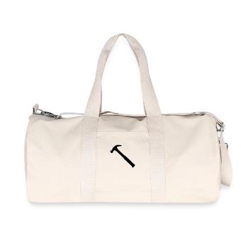 marteau - Sac de sport en toile recyclée Stanley/Stella - blanc naturel - Devant