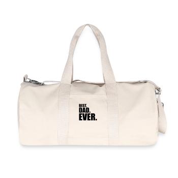 Best Dad Ever - Recycled Canvas Sports Bag by Stanley/Stella - natural - Front