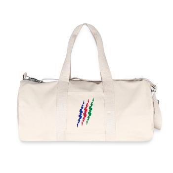 scar_flag_vec_3 fr - Sac de sport en toile recyclée Stanley/Stella - blanc naturel - Devant