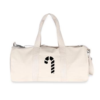 Cochon à pois de Noël - Sac de sport en toile recyclée Stanley/Stella - blanc naturel - Devant