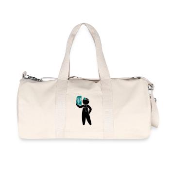 A doctor examining an x-ray - Recycled Canvas Sports Bag by Stanley/Stella - natural - Front