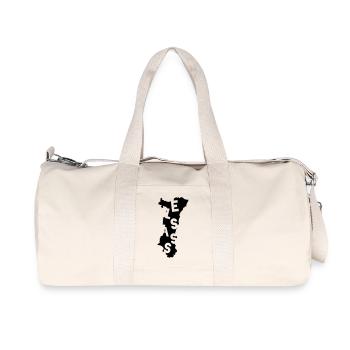 Alsace : Elsass - Sac de sport en toile recyclée Stanley/Stella - blanc naturel - Devant
