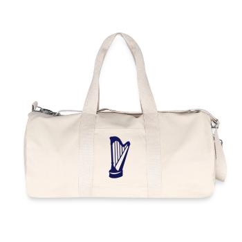 harpe instrument musique 190315 - Sac de sport en toile recyclée Stanley/Stella - blanc naturel - Devant