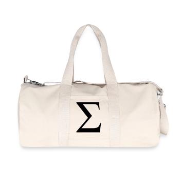 sigma greek - Recycled Canvas Sports Bag by Stanley/Stella - natural - Front