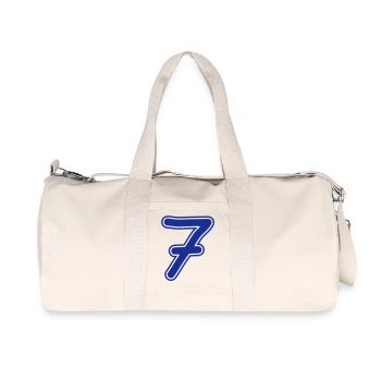 number_seven_1c - Recycelte Canvas-Sporttasche von Stanley/Stella - Naturweiß - Vorne