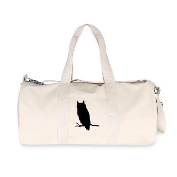 Chouette cadeau Silhouette animal Ast nuit - Sac de sport en toile recyclée Stanley/Stella - blanc naturel - Devant