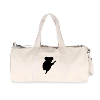 koala - Recycelte Canvas-Sporttasche von Stanley/Stella - Naturweiß - Vorne