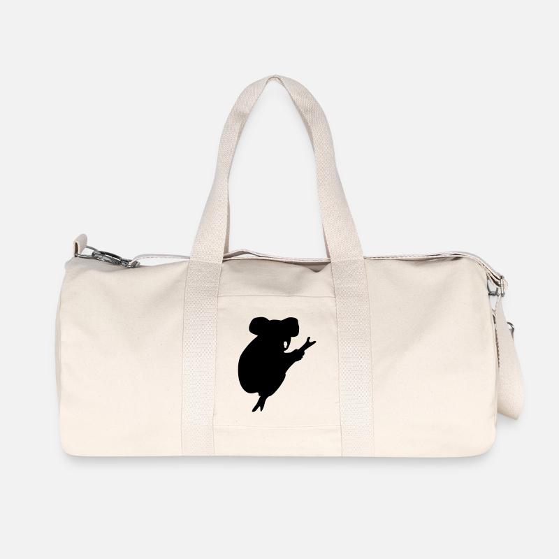 koala - Recycelte Canvas-Sporttasche von Stanley/Stella - Naturweiß