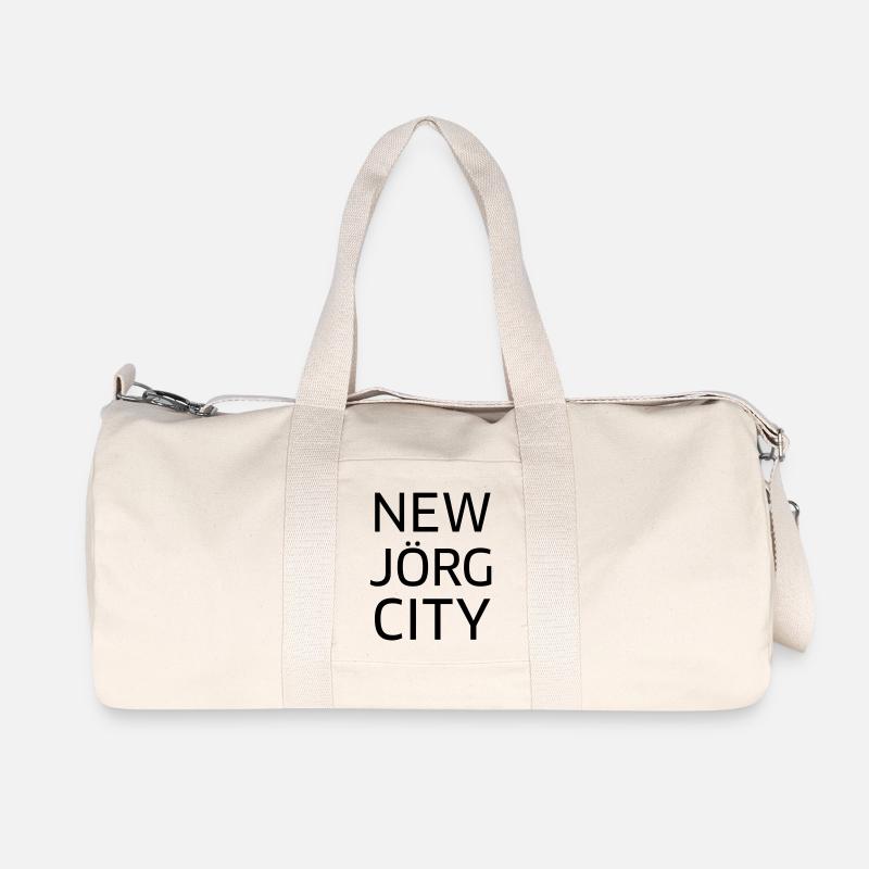 New Jörg City - Recycelte Canvas-Sporttasche von Stanley/Stella - Naturweiß