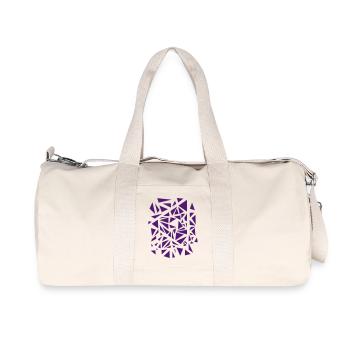AD Triangle Explosion - Recycled Canvas Sports Bag by Stanley/Stella - natural - Front