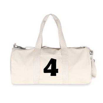 4 - Recycelte Canvas-Sporttasche von Stanley/Stella - Naturweiß - Vorne