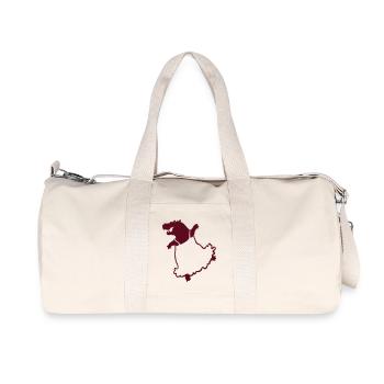 dancing hippo in dress - Recycled Canvas Sports Bag by Stanley/Stella - natural - Front