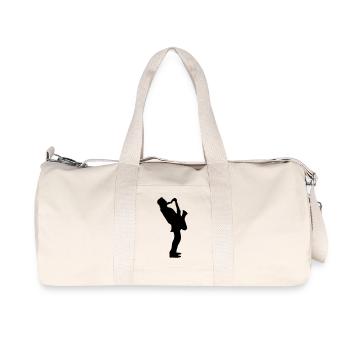 Musik - Musiker Jazz - Recycelte Canvas-Sporttasche von Stanley/Stella - Naturweiß - Vorne