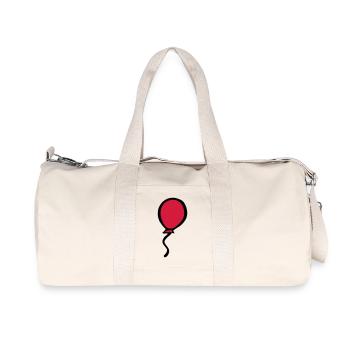 Roter Luftballon - Recycelte Canvas-Sporttasche von Stanley/Stella - Naturweiß - Vorne