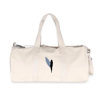 surfgirlshape1 - Recycelte Canvas-Sporttasche von Stanley/Stella - Naturweiß - Vorne