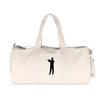 music people flute - Recycled Canvas Sports Bag by Stanley/Stella - natural - Front
