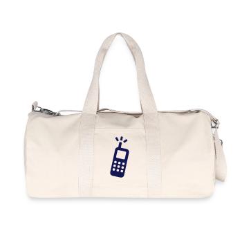 telefon - Recycelte Canvas-Sporttasche von Stanley/Stella - Naturweiß - Vorne